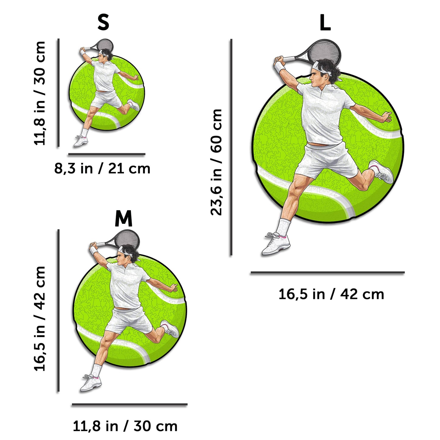 Roger Federer - Wooden Puzzle