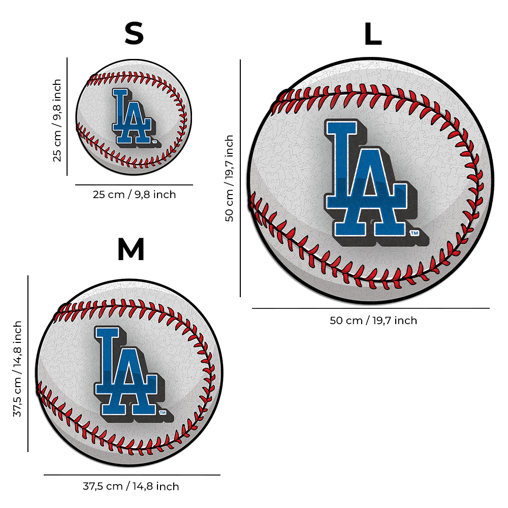 2 PACK Los Angeles Dodgers™ Baseball + Primary Logo