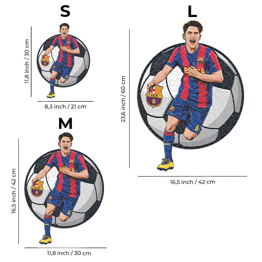 4 PACK FC Barcelona® Logo + Lewandowski + Pedri + Gavi