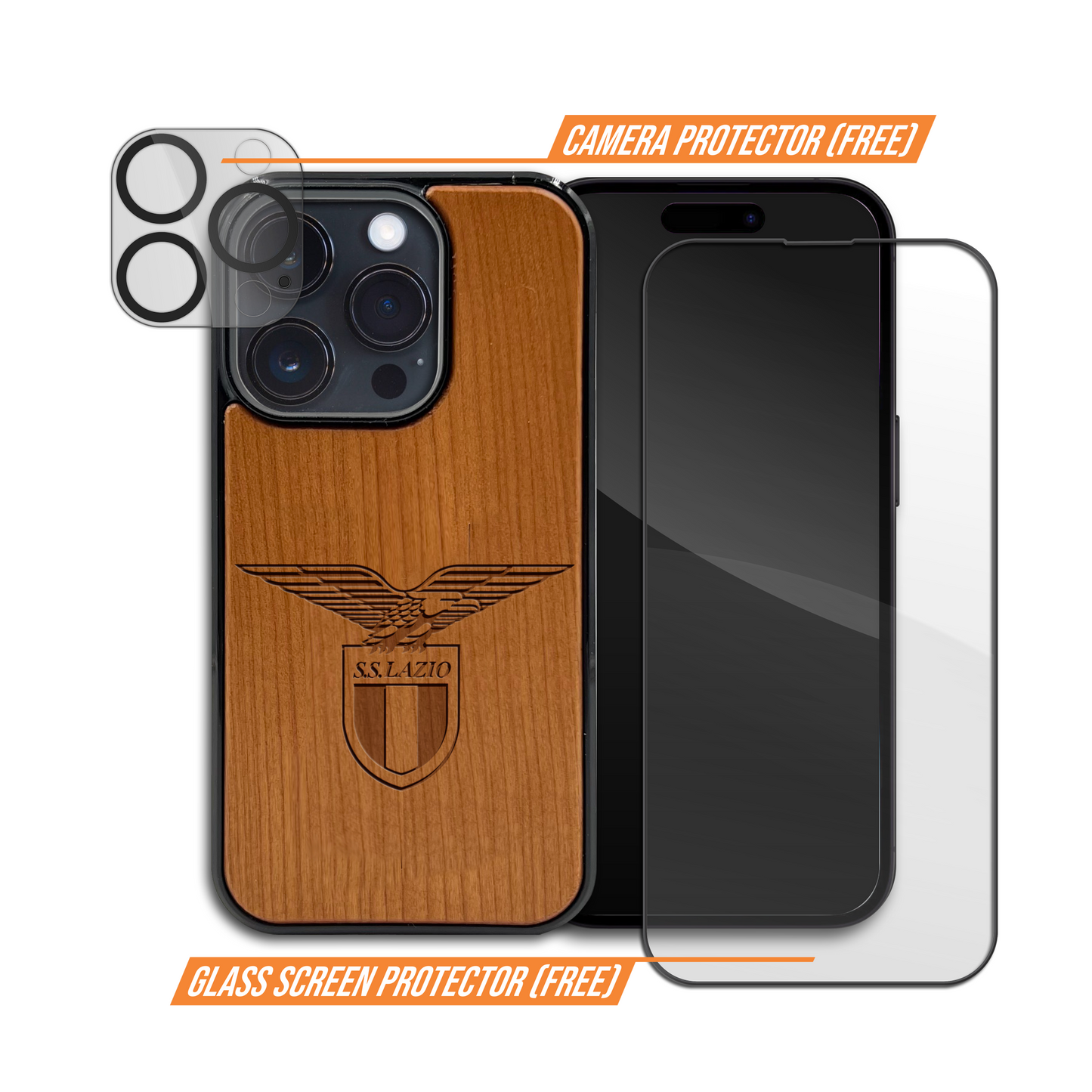 SS Lazio® Logo - Wooden Phone Case (MagSafe Compatible)