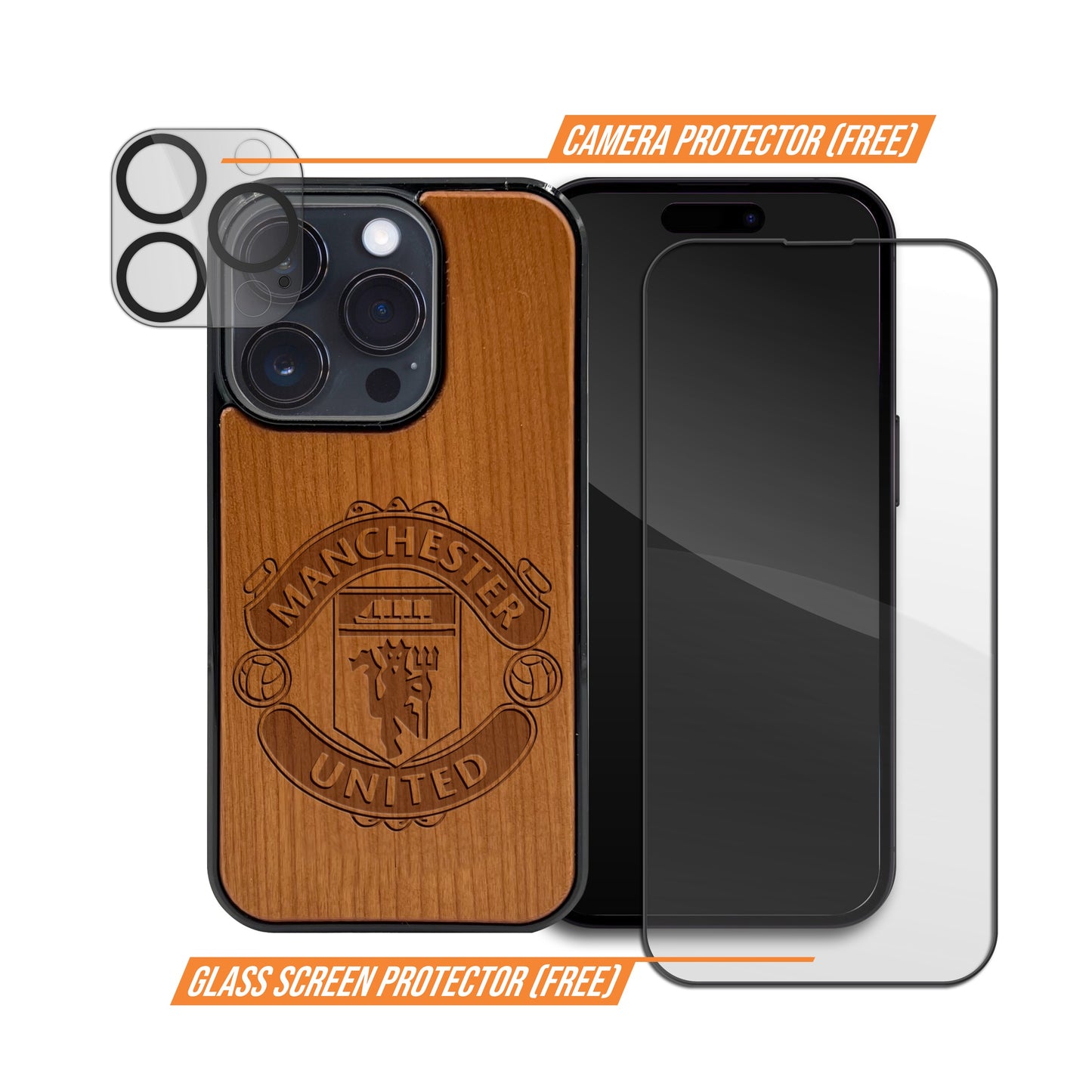 Manchester United FC® - Wooden Phone Case (MagSafe Compatible)