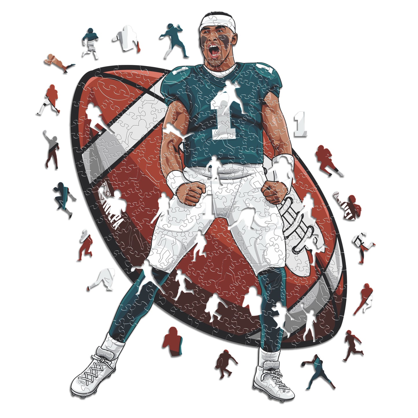 Jalen Hurts - Wooden Puzzle