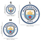 3 PACK Manchester City FC® Logo + Retro Logo + Etihad Stadium