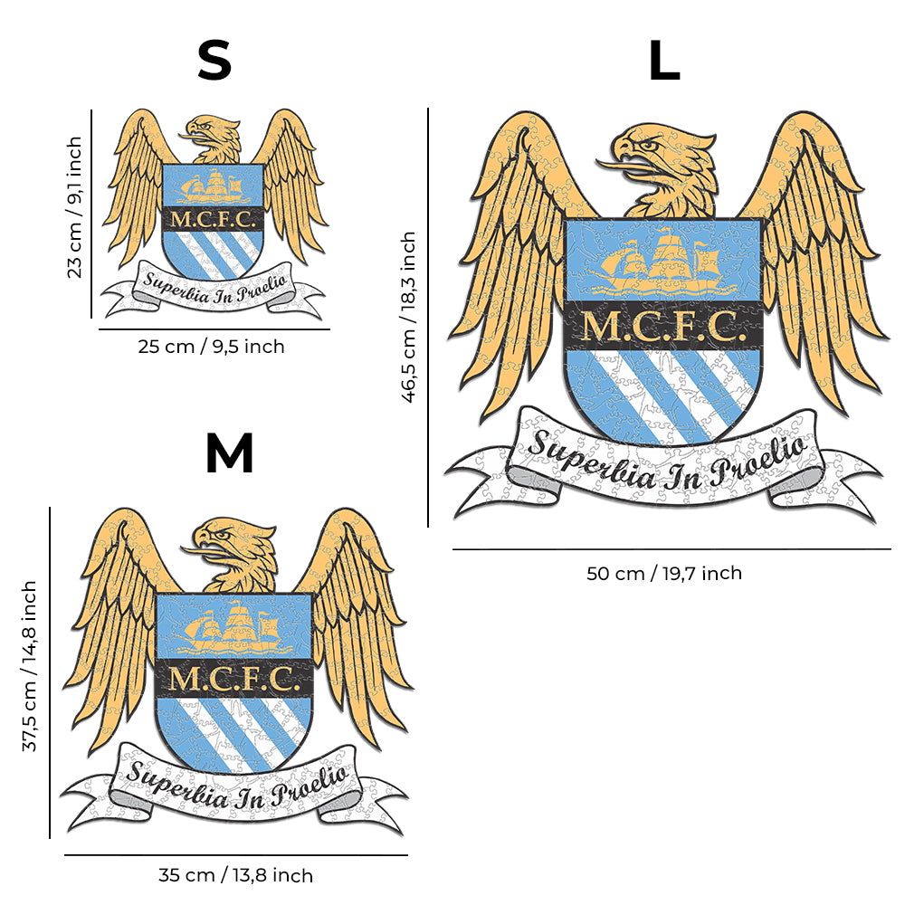 2 PACK Manchester City FC® Retro Logo + Haaland