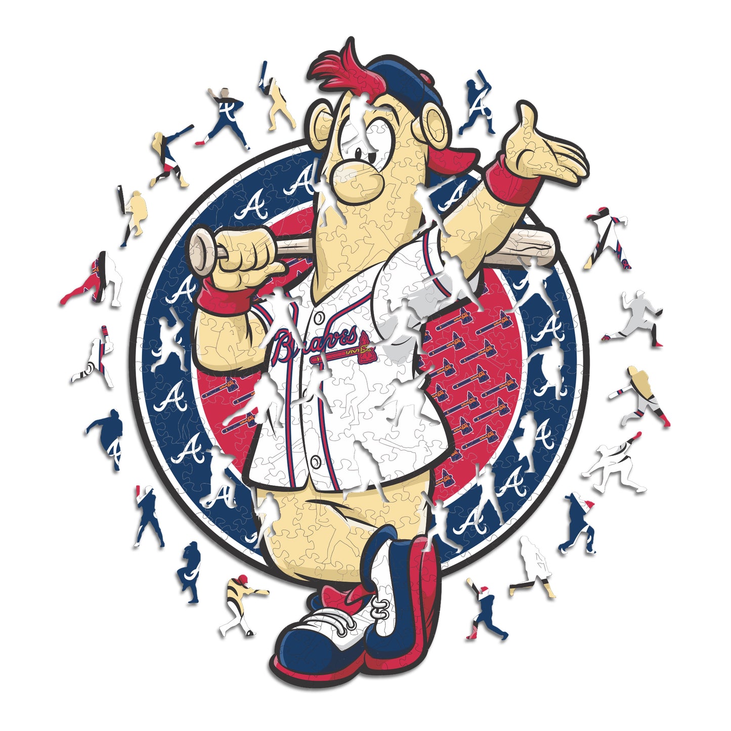 2 PACK Atlanta Braves™ Double Tomahawk Logo + Mascot