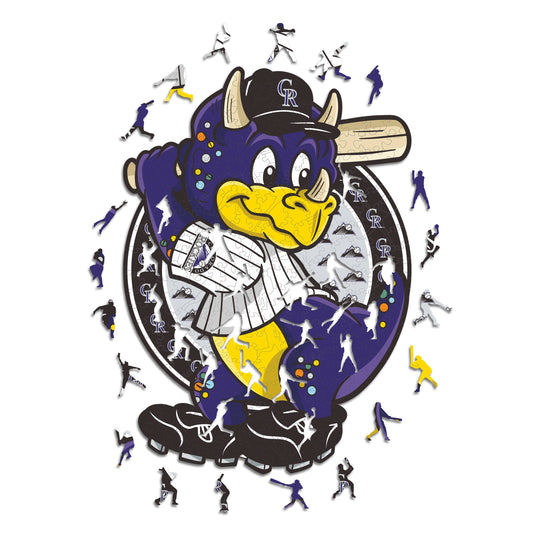 Colorado Rockies™ Mascot - Wooden Puzzle