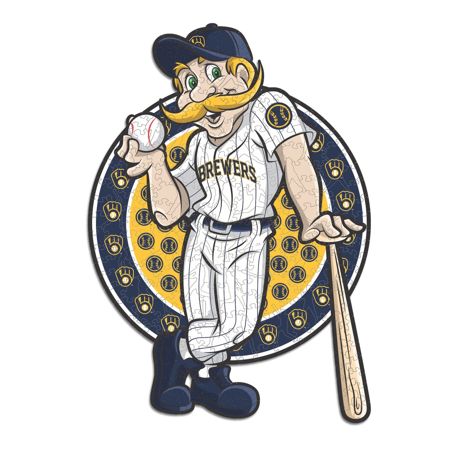 Milwaukee Brewers™ Mascot - Wooden Puzzle