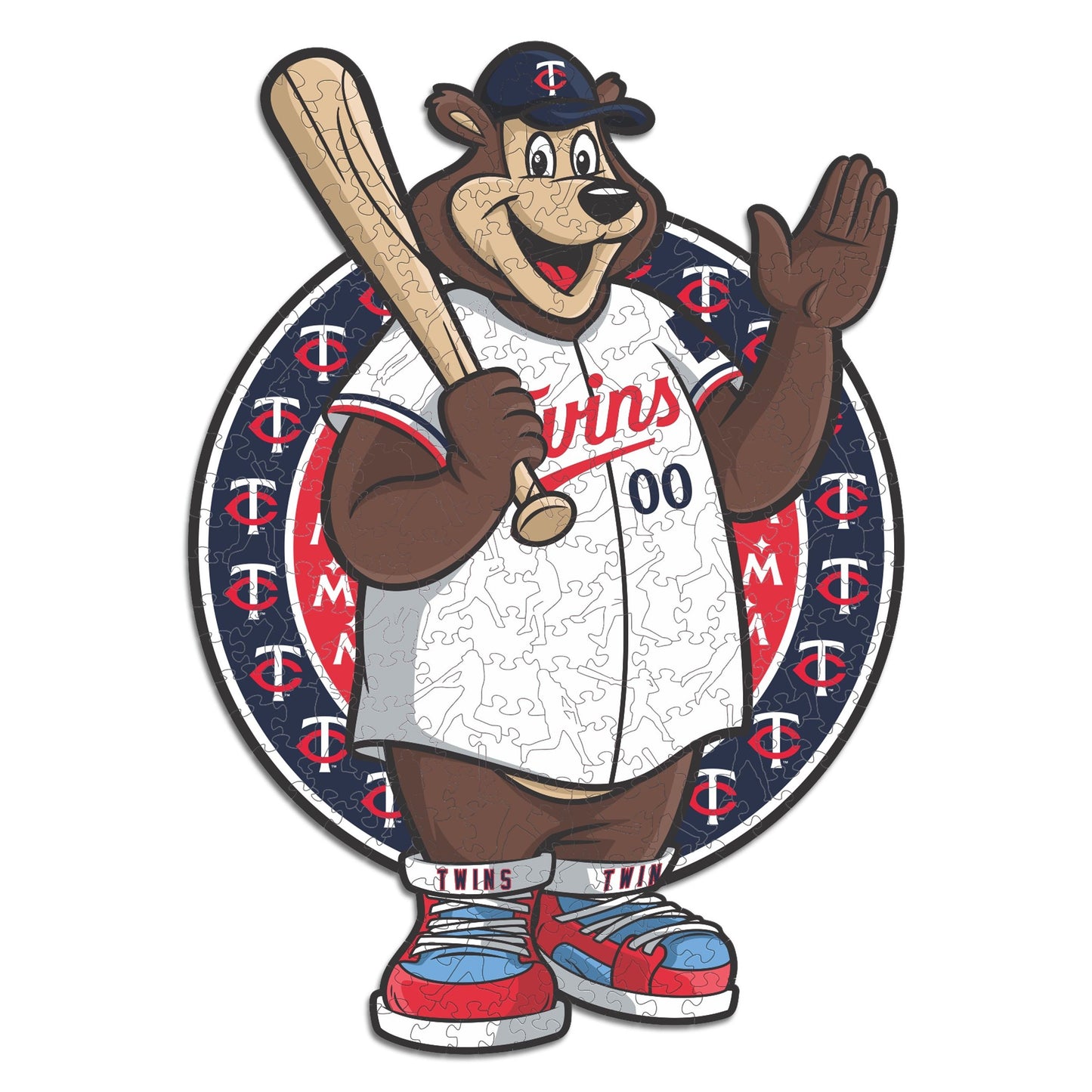 Minnesota Twins™ Mascot - Wooden Puzzle