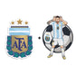 2 PACK Argentina® Logo + Lionel Messi