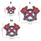 2 PACK Atlanta Braves™ Double Tomahawk Logo + Mascot