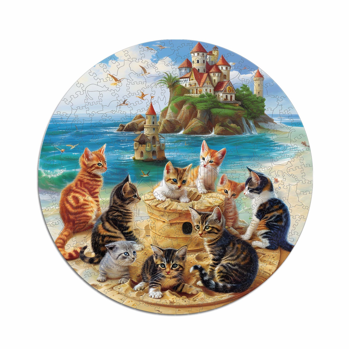 Kittens at The Seaside - Wooden Puzzle