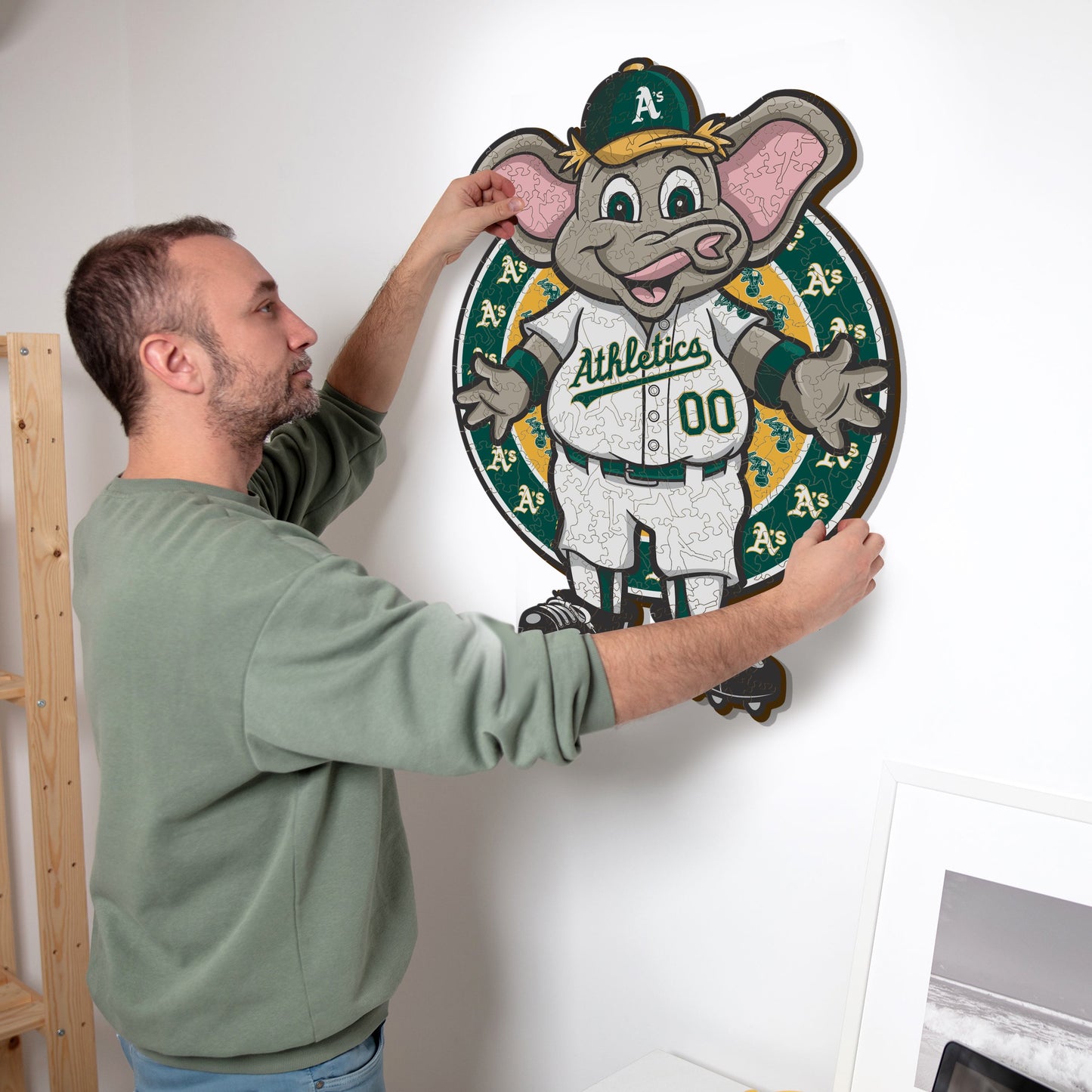 Oakland Athletics™ Mascot - Wooden Puzzle