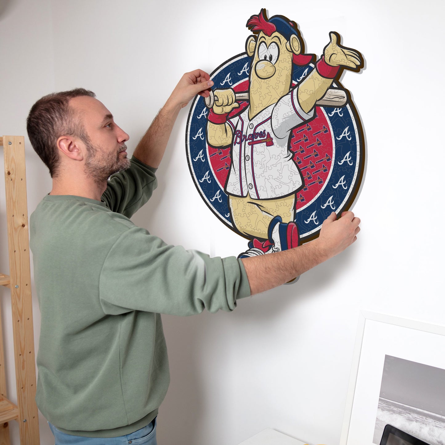 Atlanta Braves™ Mascot - Wooden Puzzle