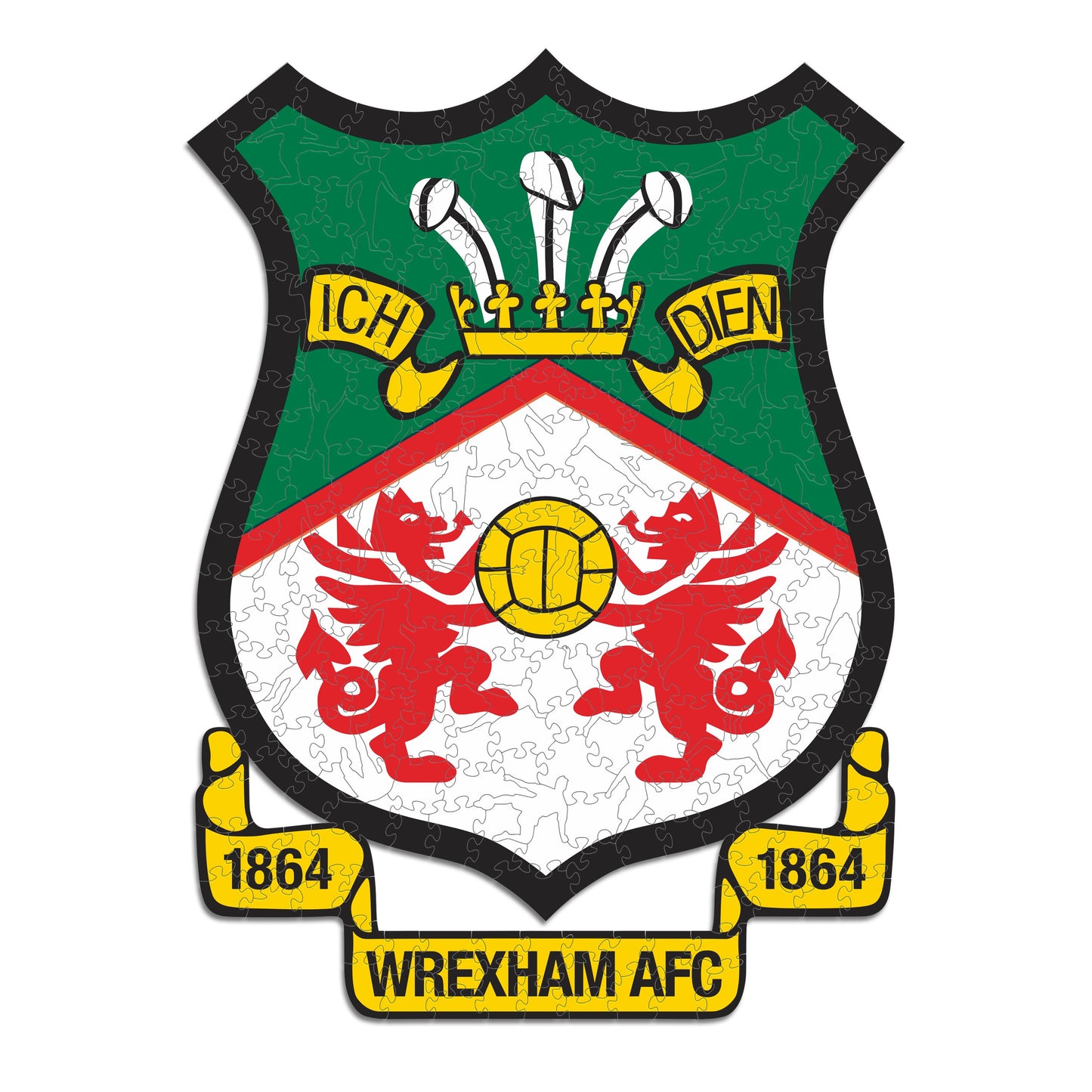 Wrexham AFC® Logo - Wooden Puzzle