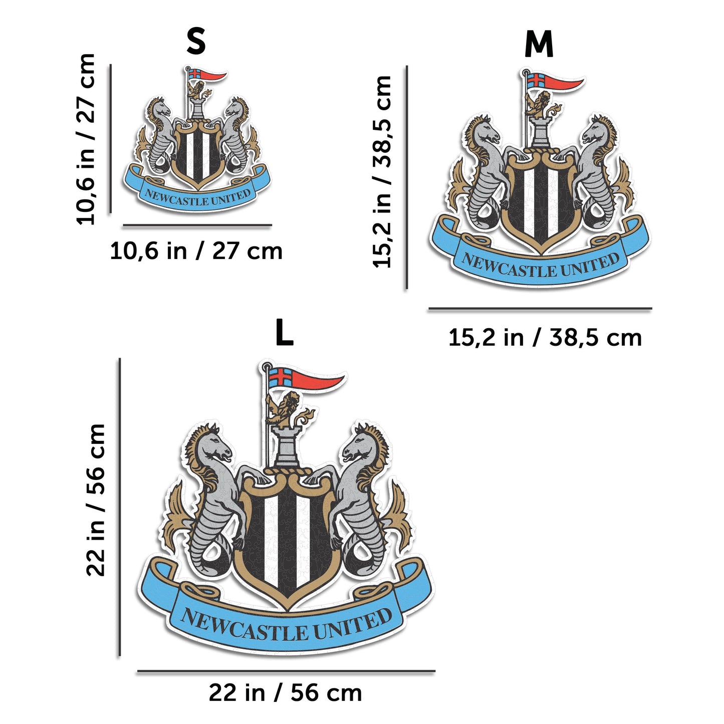 Newcastle United FC® Logo - Wooden Puzzle