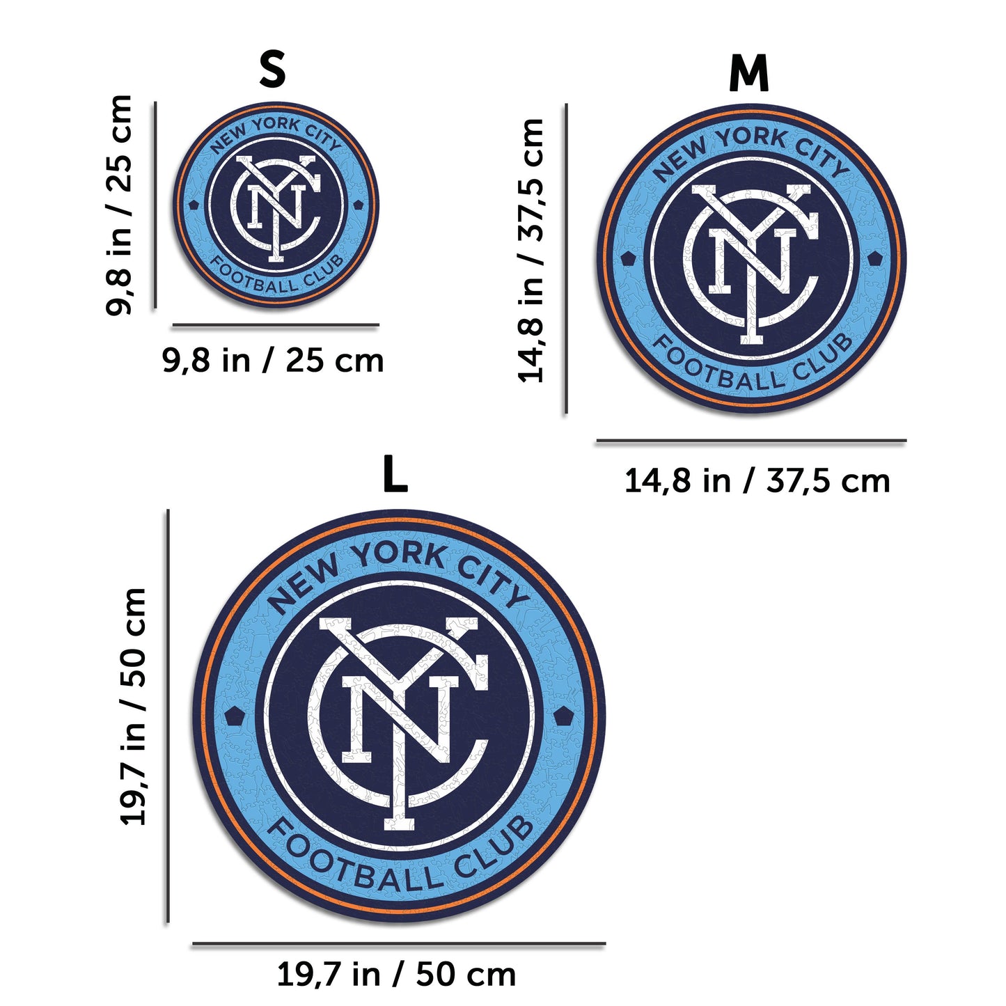 New York City FC® Logo - Wooden Puzzle