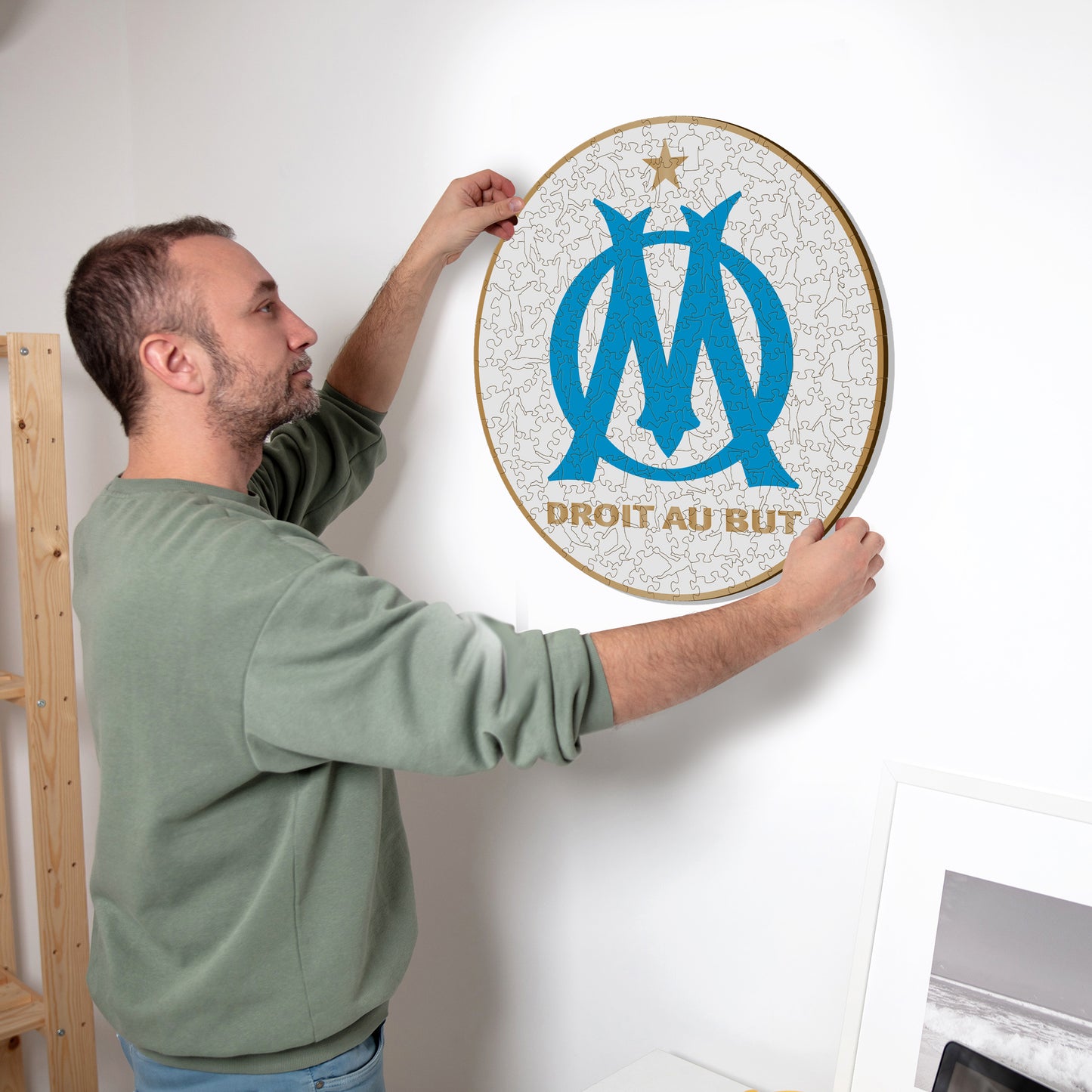 Olympique de Marseille® Logo - Wooden Puzzle