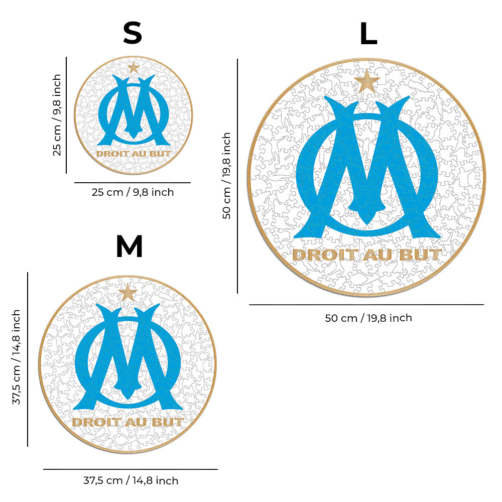 Olympique de Marseille® Logo - Wooden Puzzle