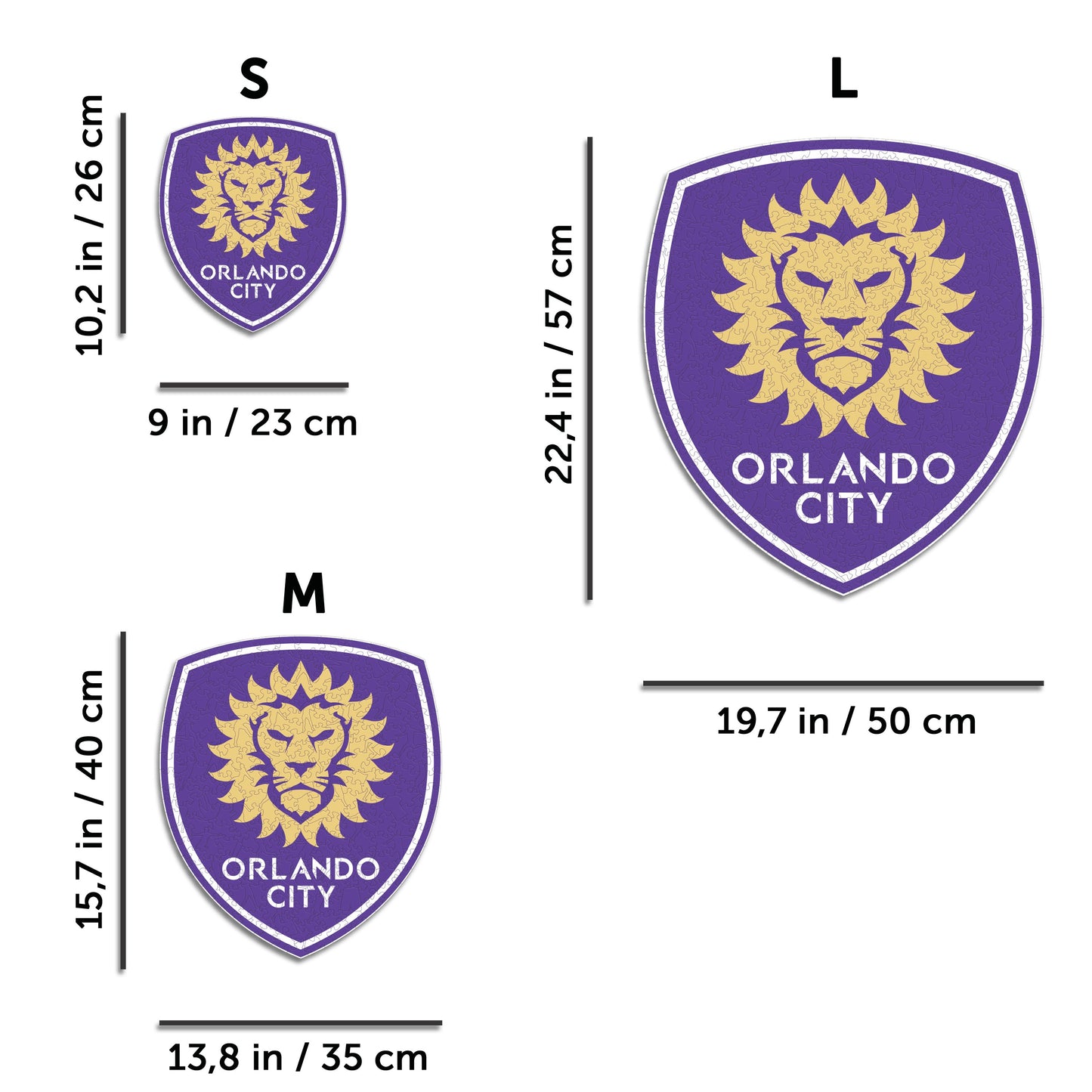 Orlando City SC® Logo - Wooden Puzzle