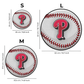 3 PACK Philadelphia Phillies™ Baseball + Primary Logo + Mascot