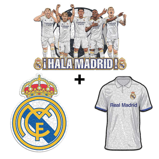 5 Players Wooden Puzzle 500 Pieces - Real Madrid CF