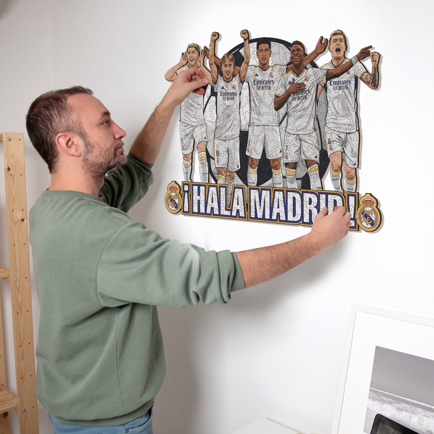 Real Madrid CF® 5 Players - Wooden Puzzle