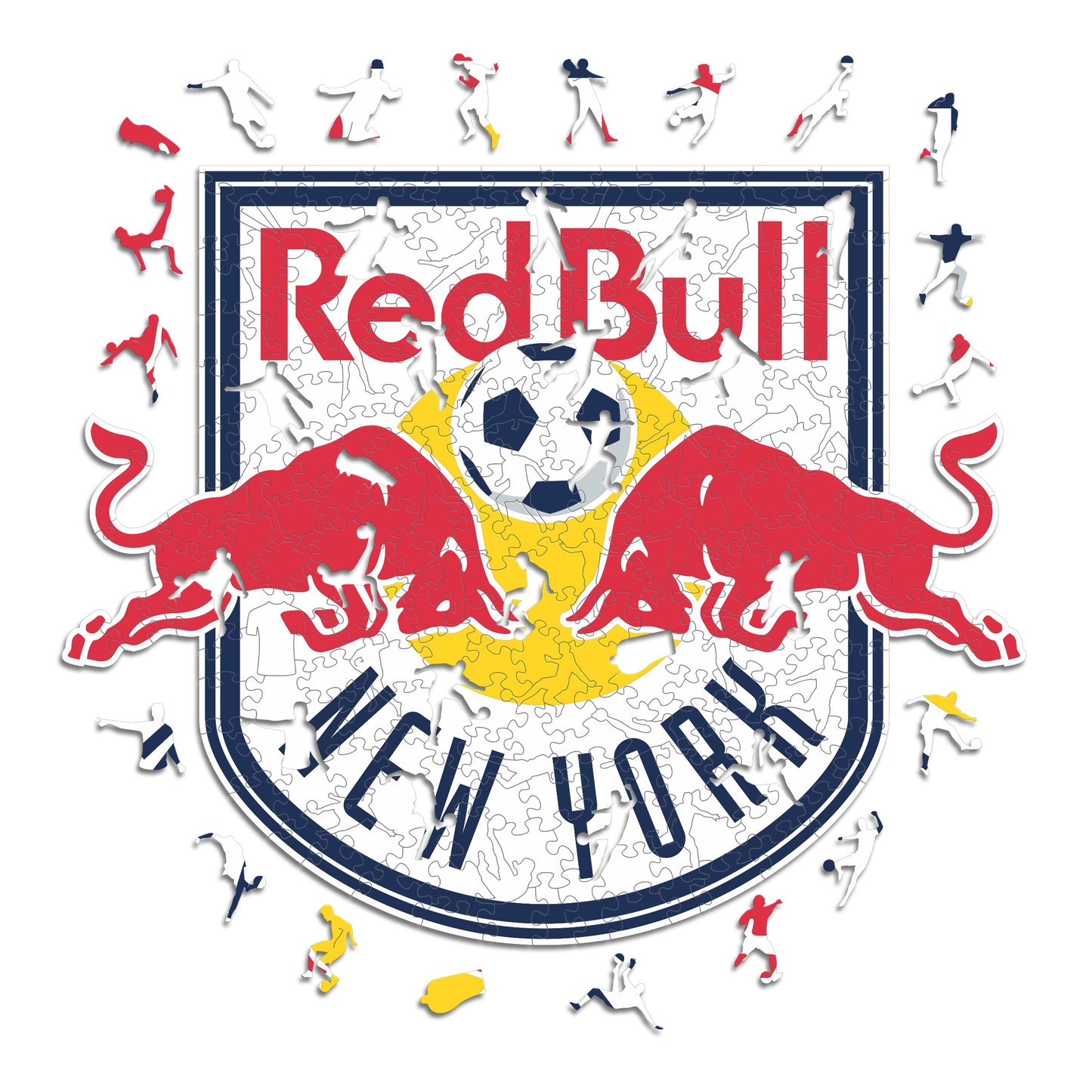 New York Red Bulls® Logo - Wooden Puzzle