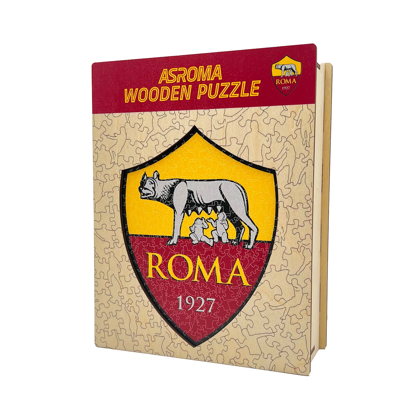 2 PACK AS Roma® Logo + Lupetto - Wooden Puzzle