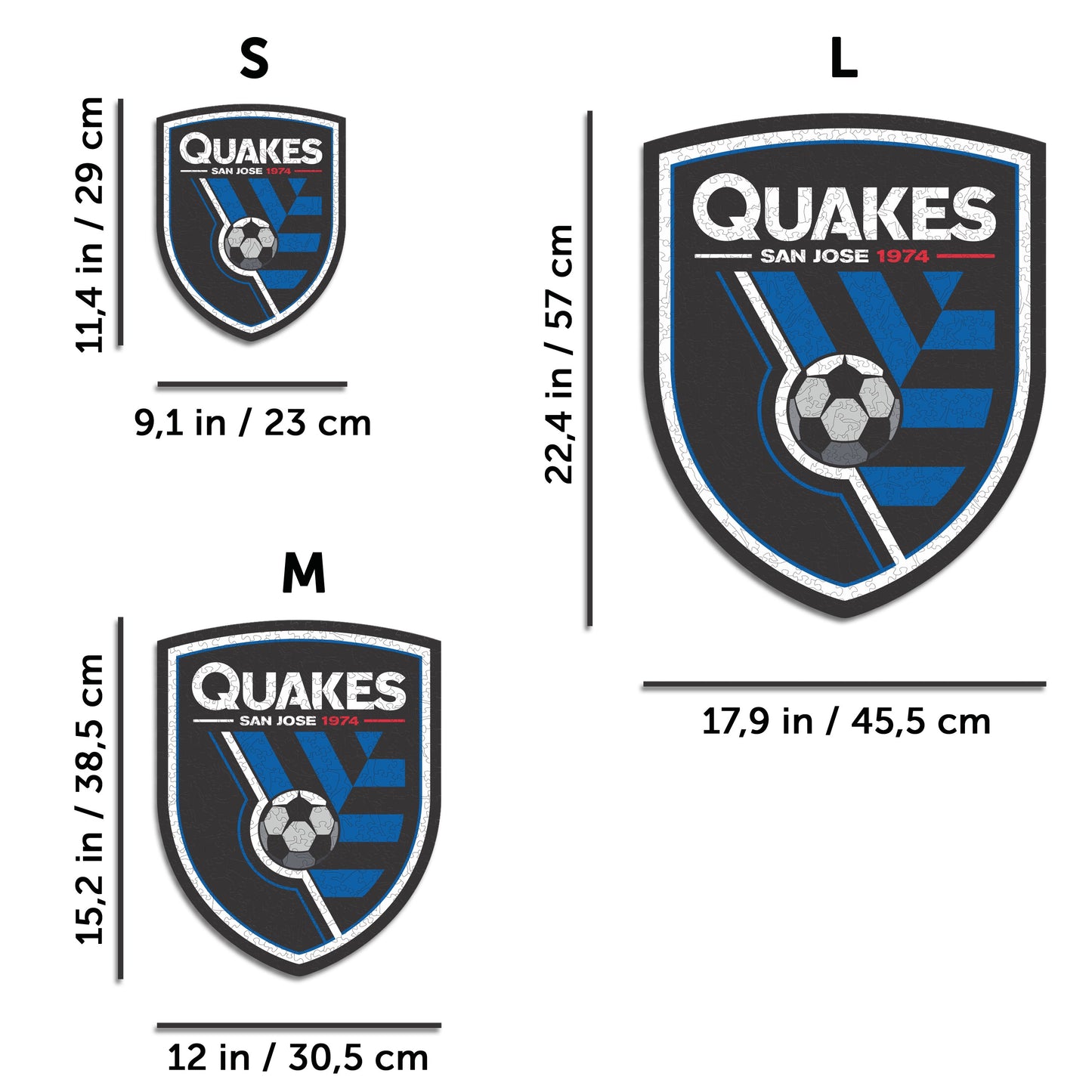 San Jose Earthquakes® Logo - Wooden Puzzle