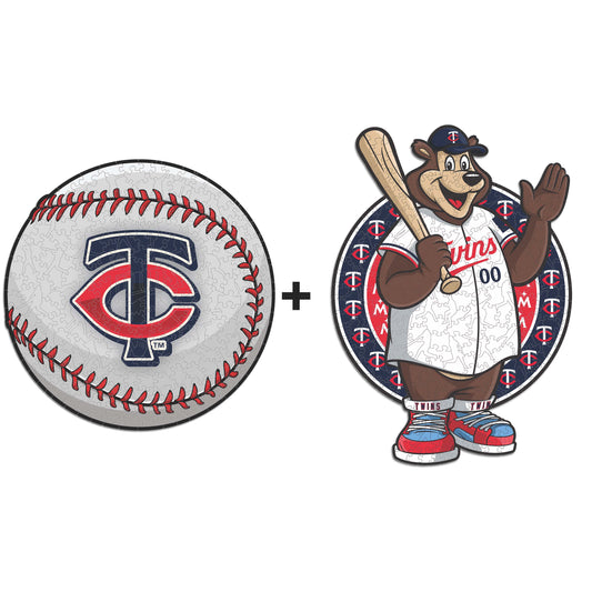 2 PACK Minnesota Twins™ Baseball + Mascot