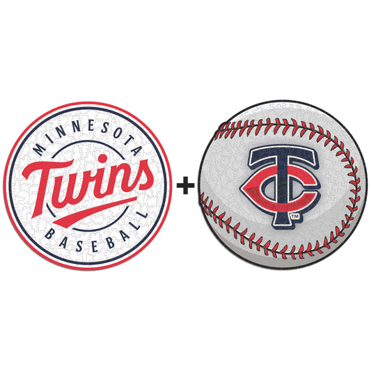 2 PACK Minnesota Twins™ Baseball + Primary Logo