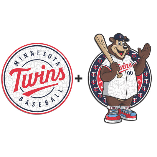 2 PACK Minnesota Twins™ Primary Logo + Mascot