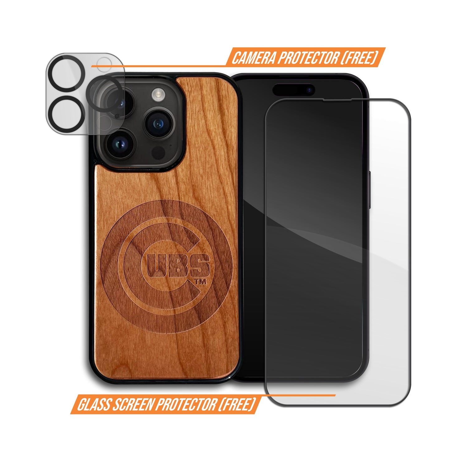 Chicago Cubs™ - Wooden Phone Case (MagSafe Compatible)