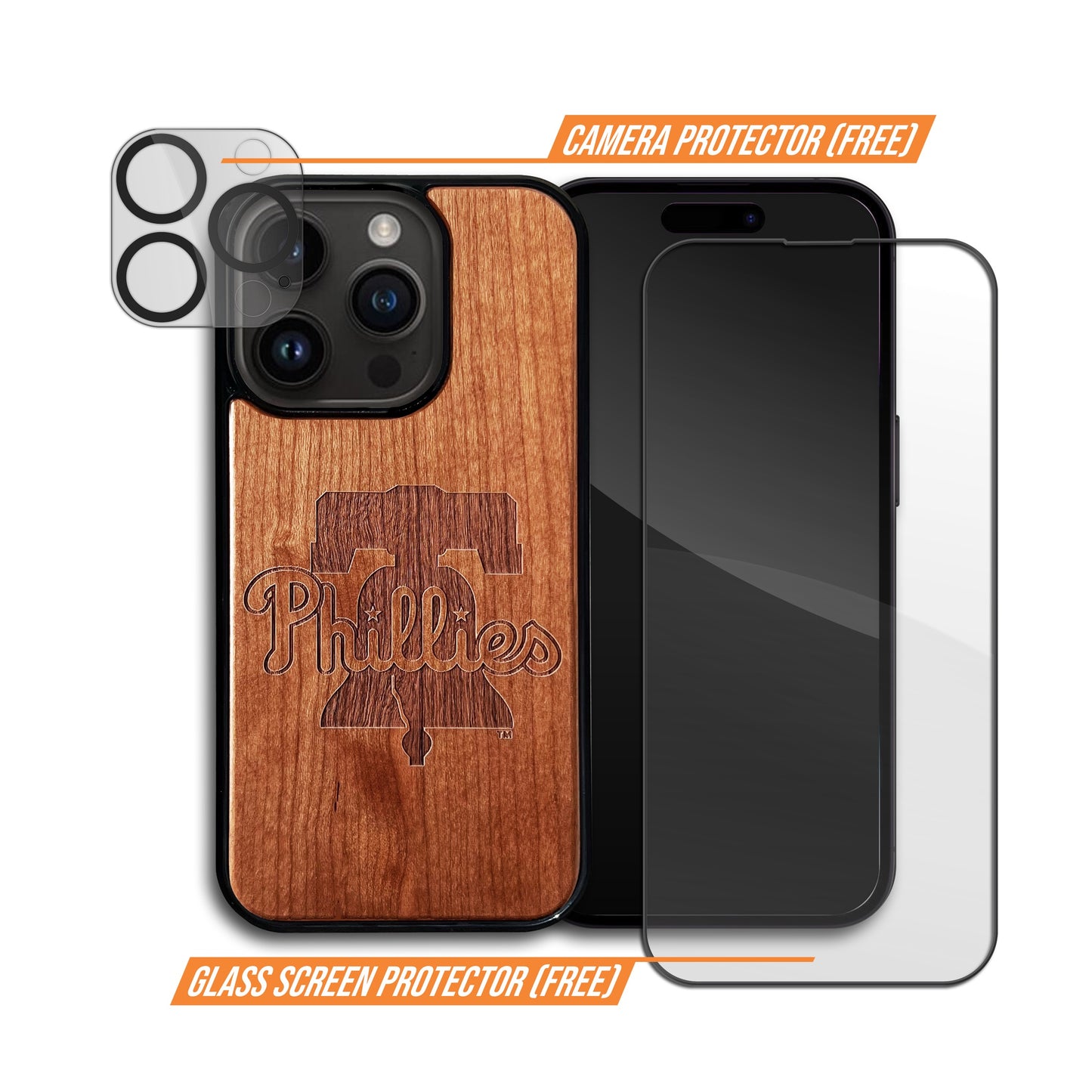 Philadelphia Phillies™ - Wooden Phone Case (MagSafe Compatible)