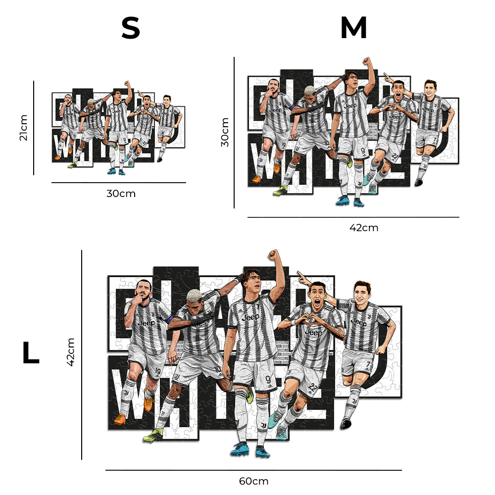 Juventus® 5 Players - Wooden Puzzle