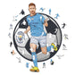 Kevin De Bruyne - Wooden Puzzle