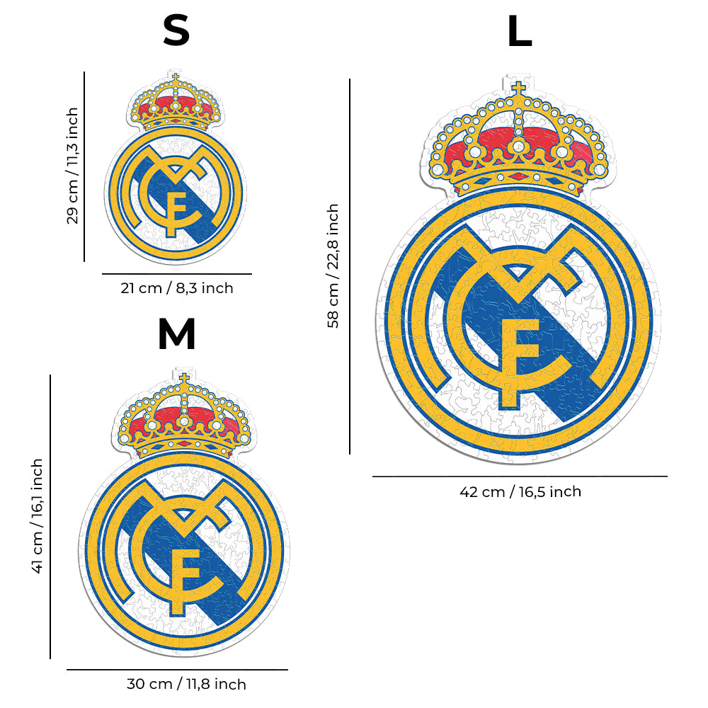 Real Madrid CF® Logo - Wooden Puzzle