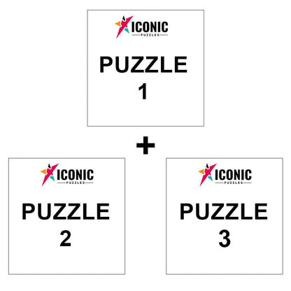 3 Soccer Players Puzzles Of Your Choice